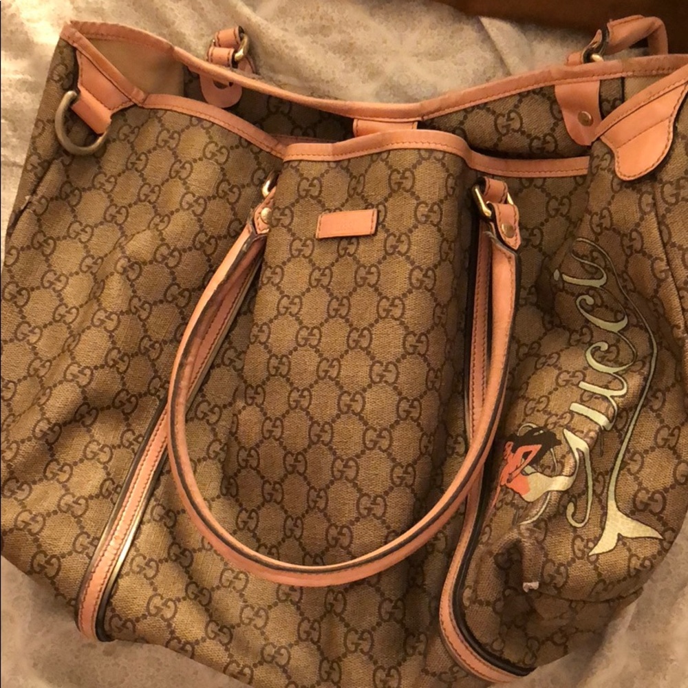 Authentic Gucci limited Maui Tote Bag TATTOO